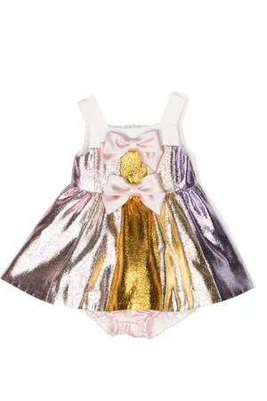 HUCKLEBONES LONDON Rainbow-motif -effect dress