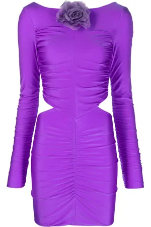GIUSEPPE DI MORABITO Flower-detailing cut-out minidress