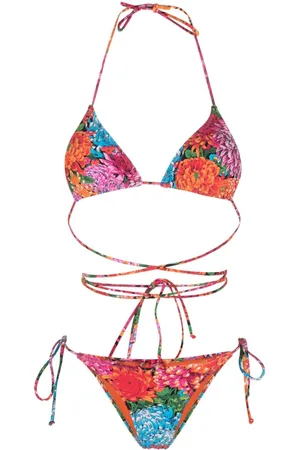 Reina Olga Miami floral-print bikini set