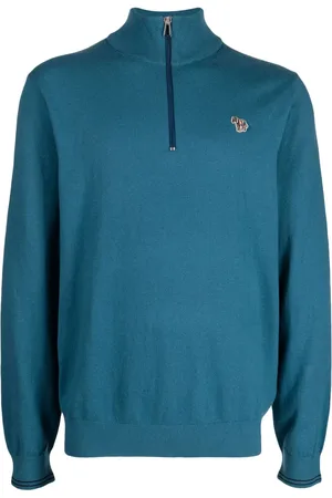 Paul Smith Logo-patch zip-up jumper