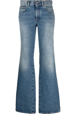 OFF-WHITE Low-rise flared jeans