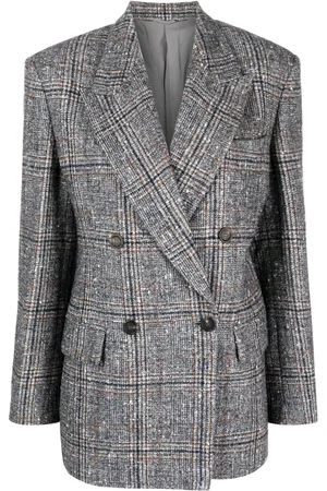 Brunello Cucinelli Prince Of Wales double-breasted blazer
