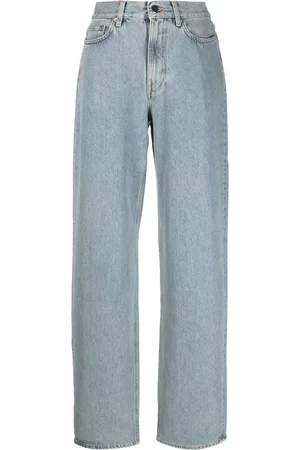 Loulou de Saison Light-wash wide-leg jeans