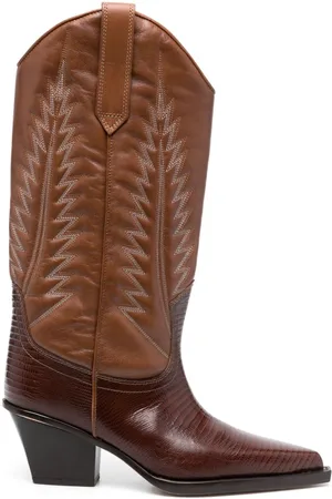 PARIS TEXAS Rosario 70mm western leather boots