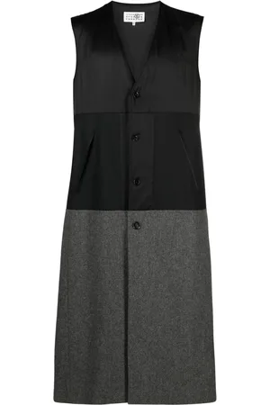 Maison Margiela Two-tone wool gilet