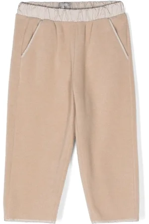 Il gufo Elasticated-waistband straight-leg trousers