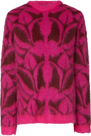 La DoubleJ Intarsia-knit long-sleeve jumper