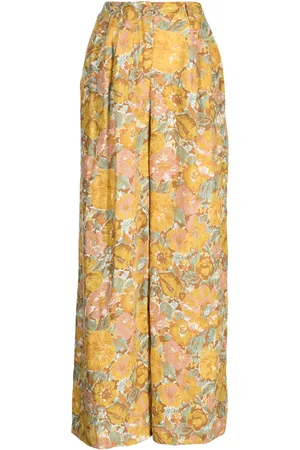 FAITHFULL THE BRAND Circa floral-print linen trousers