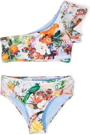 Molo Nola floral-print asymmetric bikini