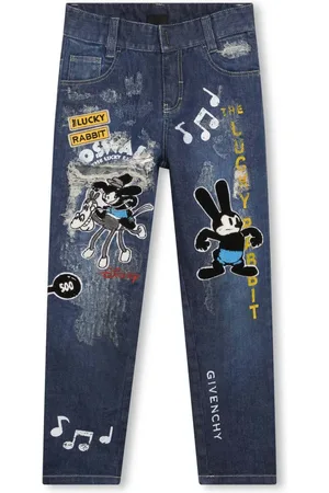 Givenchy X Disney embroidered straight-leg jeans