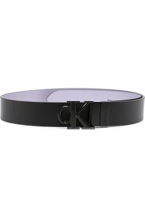 Calvin Klein Logo-buckle leather belt