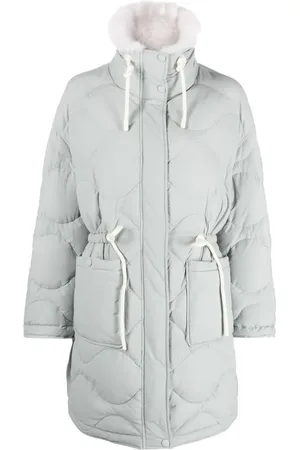 YVES SALOMON Padded drawstring midi coat