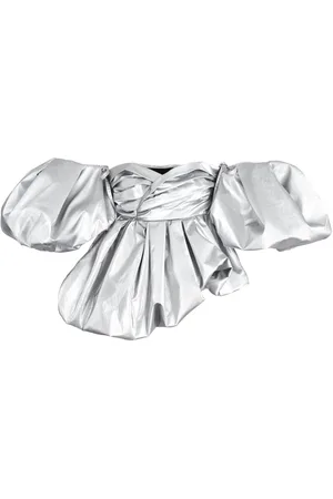 Marc Jacobs Bubble metallic-finish top