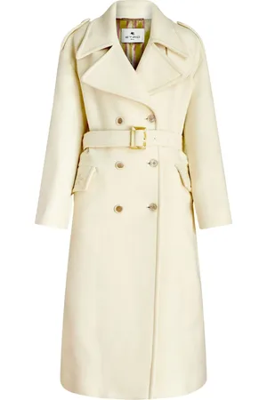Etro Belted-waist double-breasted coat