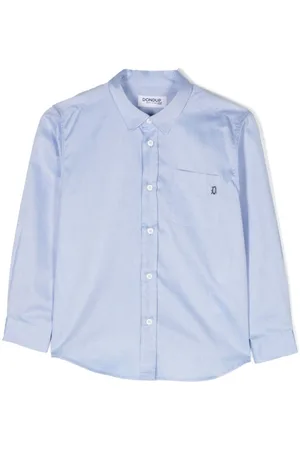 Dondup Logo-plaque cotton shirt