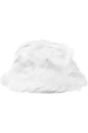 Patrizia Pepe Faux-fur wide-brim bucket hat