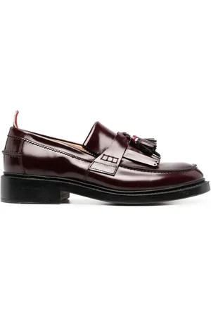 Thom Browne Tassel-trim patent loafers