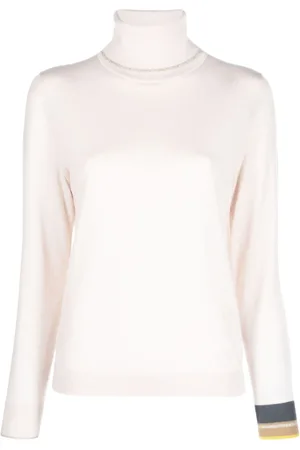 Paul Smith Striped-cuff roll-neck jumper