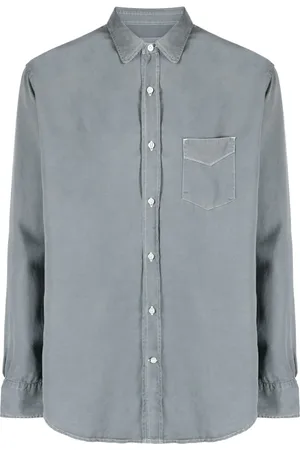 OFFICINE GENERALE Patch-pocket long-sleeved shirt