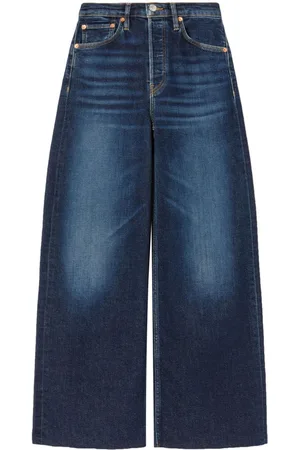 RE/DONE High-rise wide-leg jeans