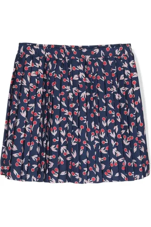 BONPOINT Graphic-print pleated skirt