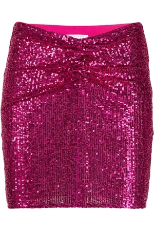 Patrizia Pepe Gathered sequin miniskirt