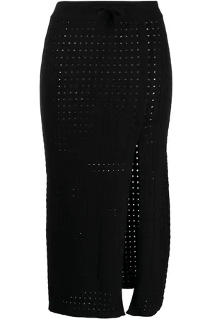 Cashmere In Love Mona crochet-knit midi skirt