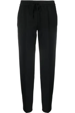 Twin-Set Drawstring-waits straight-leg trousers