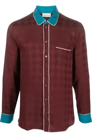 PIERRE-LOUIS MASCIA Jacquard silk shirt