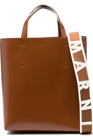 Marni Small Museo leather tote bag