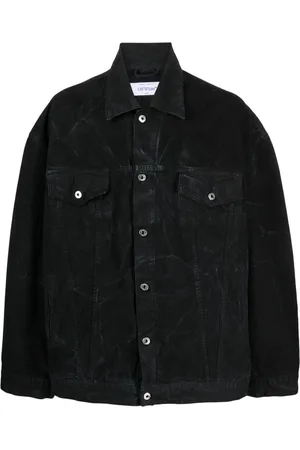 OFF-WHITE Dark-washed denim jacket
