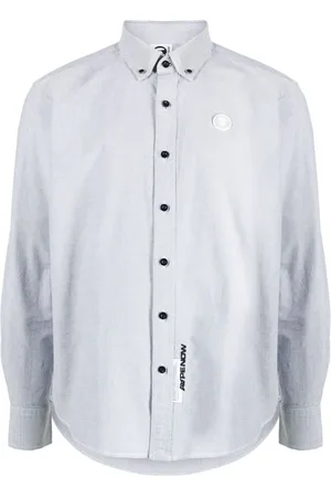 A Bathing Ape Logo-patch cotton shirt