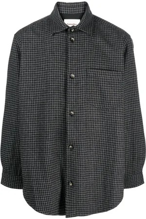 Nanushka Matize houndstooth shirt