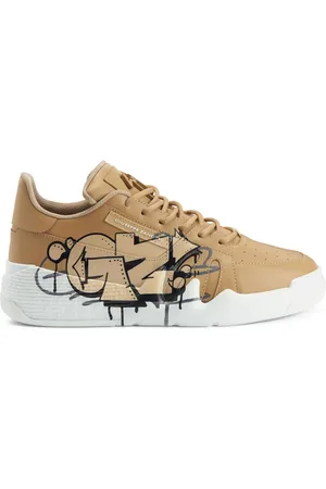 Giuseppe Zanotti Talon logo-plaque leather sneakers