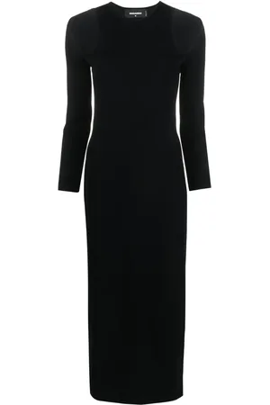 Dsquared2 Cut-out ribbed-knit midi dress
