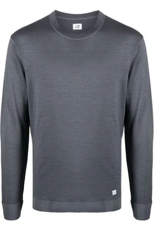 C.P. Company Logo-patch ribbed jumper