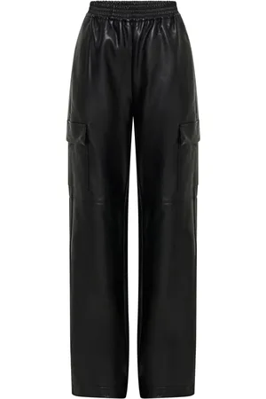 Nicholas Edwina faux-leather cargo pants