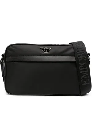 Emporio Armani Enamelled logo-plaque crossbody bag