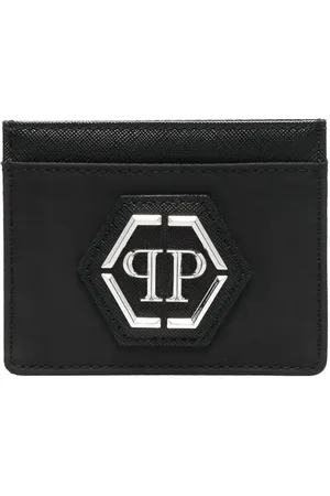 Philipp Plein Hexagon-plaque cardholder