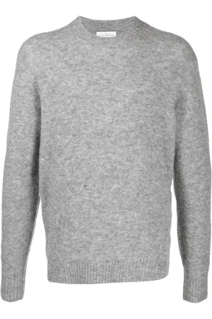 BALLANTYNE Mock-neck mélange jumper