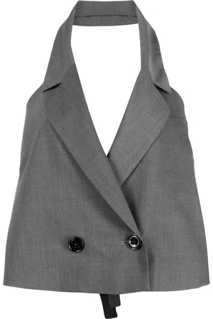 Dorothee Schumacher Button-up halterneck waistcoat