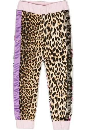Roberto Cavalli Mix-print track pants