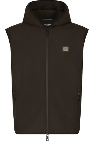 Dolce & Gabbana Logo-plaque hooded gilet