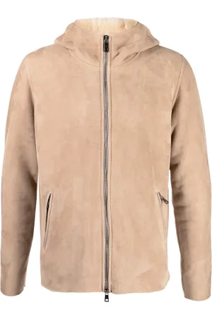 GIORGIO BRATO Suede hooded jacket