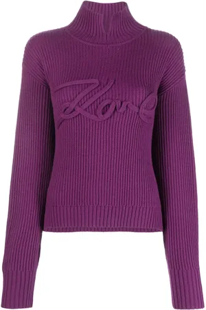 Karl Lagerfeld Logo-appliqué knitted jumper