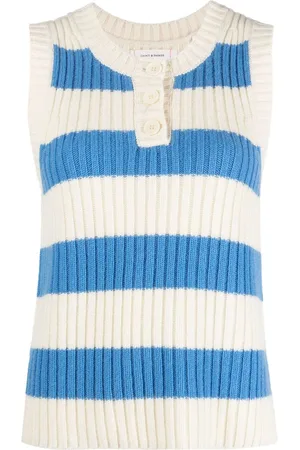Chinti & Parker Striped ribbed vest
