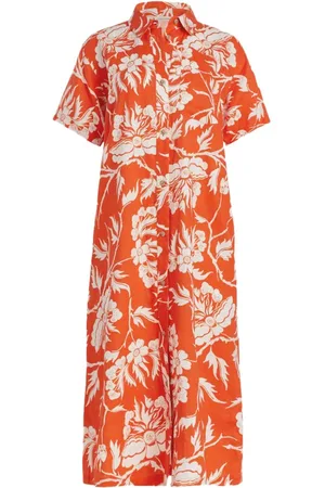Mara Hoffman Abbi Fiore-print midi dress