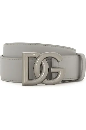 Dolce & Gabbana DG-logo buckle leather belt