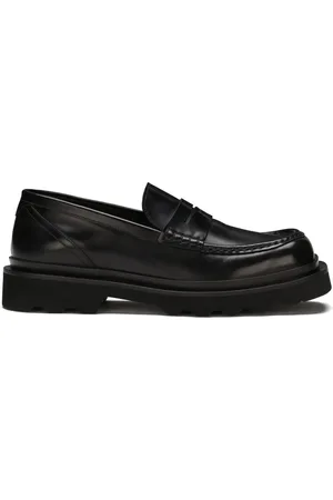 Dolce & Gabbana Penny-slot leather loafers