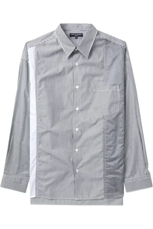Comme des Garçons Striped button-up cotton shirt